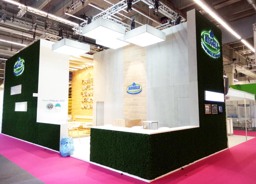 CPHI China Exhibition Stand Construction For Meggle
