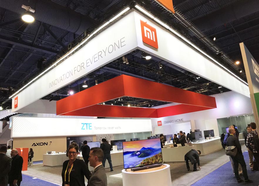 CES China exhibition stand construction For Xiaomi